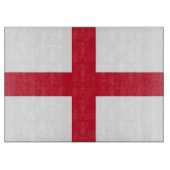 Planche À Découper Panneau de découpe en verre avec Drapeau d'Anglete (Devant)