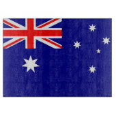 Planche À Découper Panneau de découpe en verre avec Drapeau d'Austral (Devant)