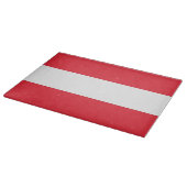 Planche À Découper Panneau de découpe en verre avec Drapeau d'Autrich (Coin)