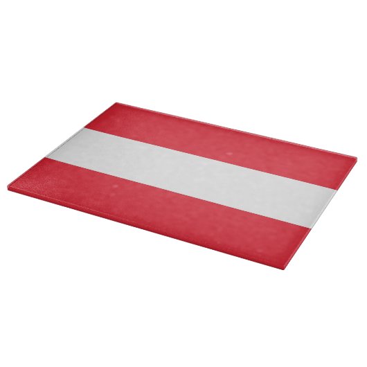 Planche À Découper Panneau de découpe en verre avec Drapeau d'Autrich (Coin)