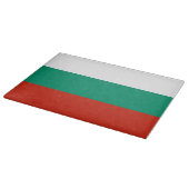 Planche À Découper Panneau de découpe en verre avec Drapeau de Bulgar (Coin)
