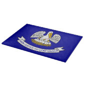 Planche À Découper Panneau de découpe en verre avec Drapeau de Louisi (Coin)