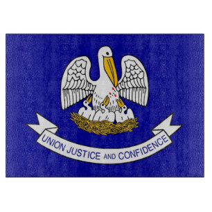 Planche À Découper Panneau de découpe en verre avec Drapeau de Louisi