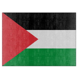 Planche À Découper Panneau de découpe en verre avec Drapeau de Palest