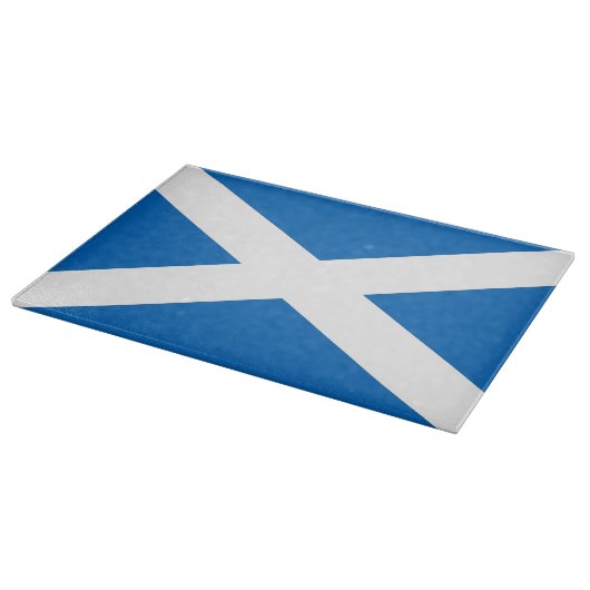 Planche À Découper Panneau de découpe en verre avec Drapeau d'Ecosse (Coin)