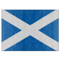 Panneau de découpe en verre avec Drapeau d'Ecosse