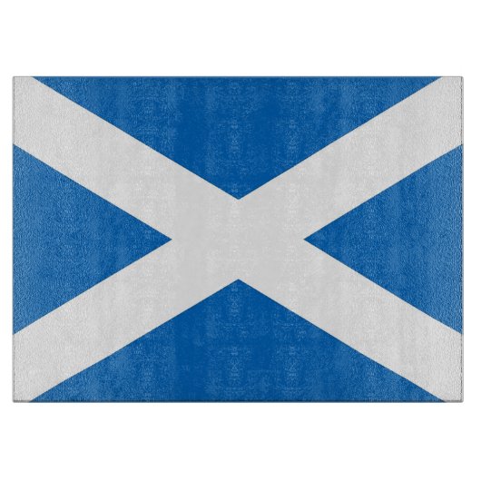 Planche À Découper Panneau de découpe en verre avec Drapeau d'Ecosse (Devant)
