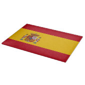 Planche À Découper Panneau de découpe en verre avec Drapeau d'Espagne (Coin)