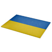Planche À Découper Panneau de découpe en verre avec Drapeau d'Ukraine (Coin)