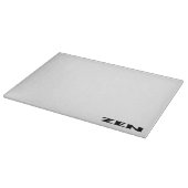 Planche À Découper Panneau de découpe en verre blanc noir zen (Coin)