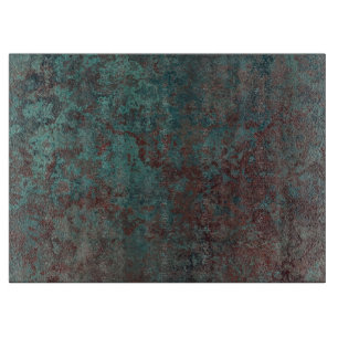 Planche À Découper Panneau de découpe en verre "cuivre" de corrosion