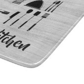 Planche À Découper Panneau de découpe en verre de bois blanc personna (Coin)