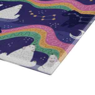 Planche À Découper Panneau de découpe en verre de Northern Lights