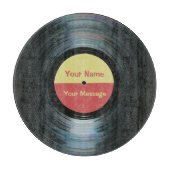 Planche À Découper Panneau de découpe en verre de vinyle noir (Devant)