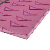 Planche À Découper Panneau de découpe en verre en acier rose (Coin)