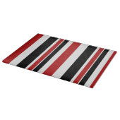 Planche À Découper Panneau de découpe en verre Gras Rouge Noir (Coin)