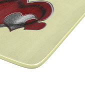 Planche À Découper Panneau de découpe en verre jaune magique du coeur (Coin)