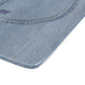 Planche À Découper Panneau de découpe en verre "Jeans" (Coin)