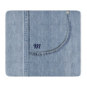 Planche À Découper Panneau de découpe en verre "Jeans" (Devant)