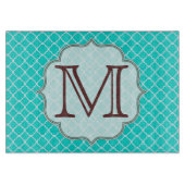 Planche À Découper Panneau de découpe en verre Latti turquoise (Devant)
