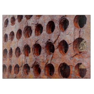 Planche À Découper Panneau de découpe en verre métallique perforé rou