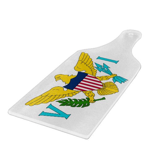 Planche À Découper Panneau de découpe en verre paddle drapeau des Île (Coin)