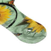 Planche À Découper Panneau de découpe en verre Papillon de tournesol (Coin)