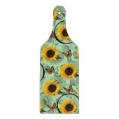 Planche À Découper Panneau de découpe en verre Papillon de tournesol (Devant)