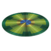 Planche À Découper Panneau de découpe en verre Peacock Illusion (Coin)