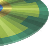 Planche À Découper Panneau de découpe en verre Peacock Illusion (Coin)