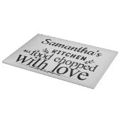 Planche À Découper Panneau de découpe en verre personnalisé (Coin)