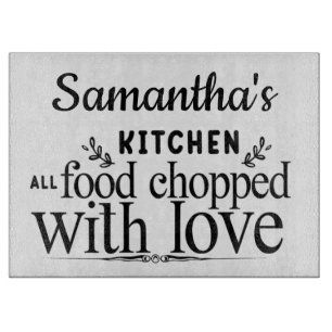 Planche À Découper Panneau de découpe en verre personnalisé