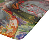 Planche À Découper Panneau de découpe en verre tactile papillonTouche (Coin)