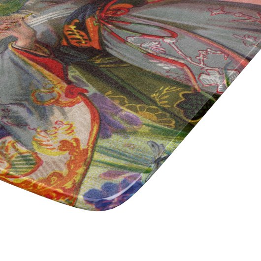 Planche À Découper Panneau de découpe en verre tactile papillonTouche (Coin)