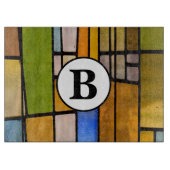 Planche À Découper Panneau de découpe en verre teint personnalisé (Devant)