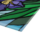 Planche À Découper Panneau de découpe en verre violet (Coin)