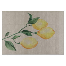 Panneau décoratif de découpe en verre citron 8x11"