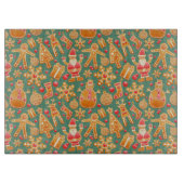 Planche À Découper Panneau Décoratif en verre de Noël (Devant)