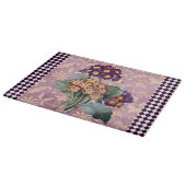 Planche À Découper Panneau Fleur Jardin Arlequin vintage (Coin)