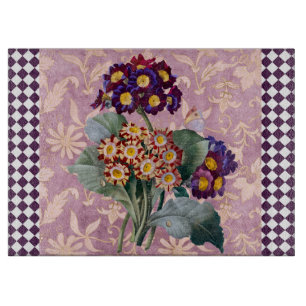 Planche À Découper Panneau Fleur Jardin Arlequin vintage