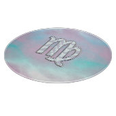 Planche À Découper Panneau Virgo Zodiac sur Pastels Mère de style Pea (Coin)