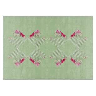 Planche À Découper Panneaux de découpe en verre à écaille verte à