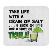 PLANCHE À DÉCOUPER PANNEAUX DE TAILLE DU VERRE - LA VIE, CHAUX, SEL, (Devant)