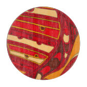 Planche À Découper Panneaux orange Abstraits (Devant)