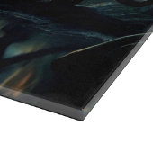 Planche À Découper Panthère noire réfléchie dans l'eau dans la glace  (Coin)