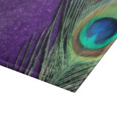 Planche À Découper Paon pourpre renversant (Coin)