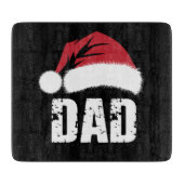 Planche À Découper Papa Père Noël Famille de Noël Correspondant Pyjam (Devant)