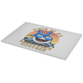 Planche À Découper Papa Requin Soleil Couchant Drôle Épouvantable (Coin)