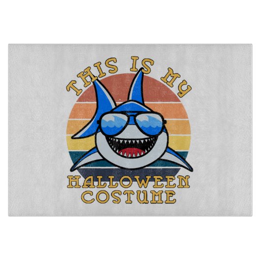 Planche À Découper Papa Requin Soleil Effrayant Drôle (Devant)