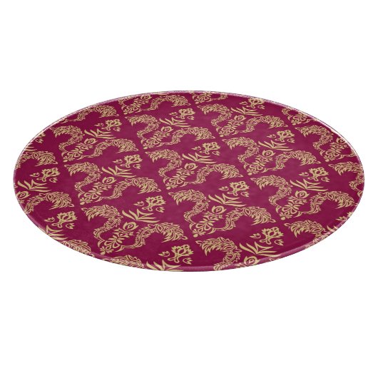 Planche À Découper Papier peint 4 de damassé (Coin)